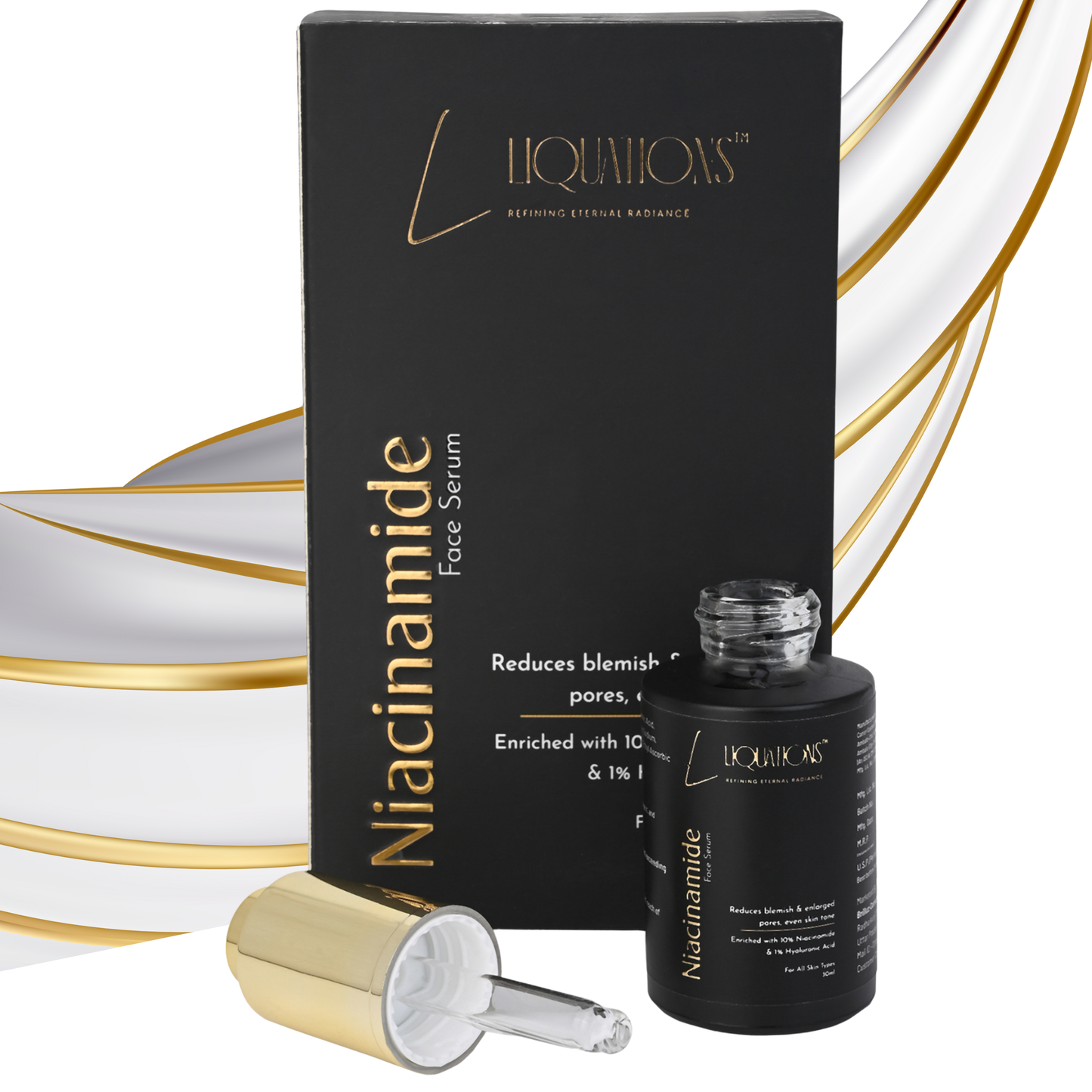 10% Niacinamide,1% Hyaluronic Acid Face Serum with Ethyl Ascorbic Acid | Serum for Pigmentation, Dark Spot & Skin Brightening | All Skin Types | 30ML