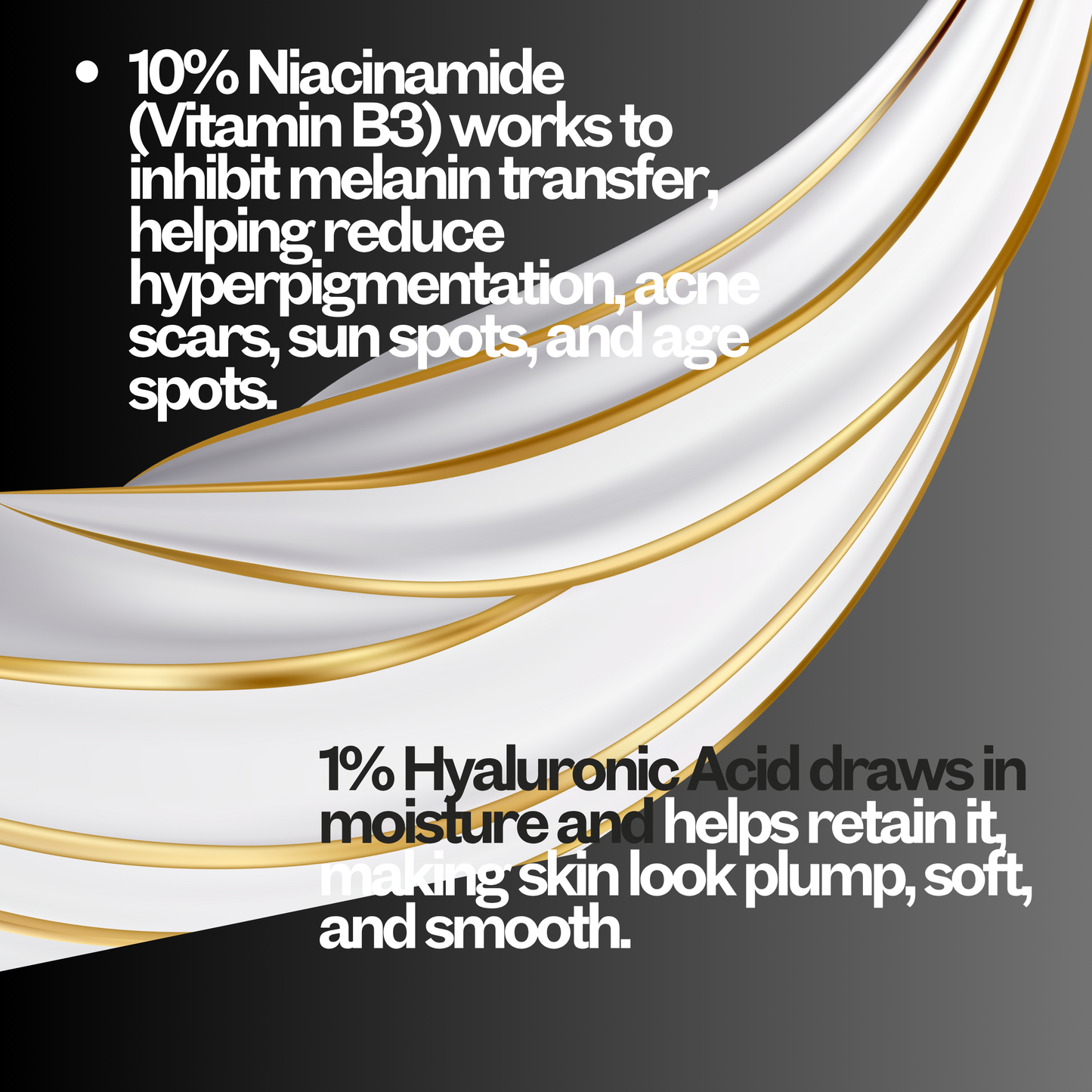 10% Niacinamide,1% Hyaluronic Acid Face Serum with Ethyl Ascorbic Acid | Serum for Pigmentation, Dark Spot & Skin Brightening | All Skin Types | 30ML