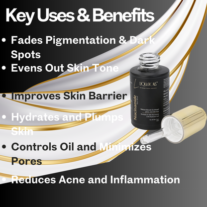 10% Niacinamide,1% Hyaluronic Acid Face Serum with Ethyl Ascorbic Acid | Serum for Pigmentation, Dark Spot & Skin Brightening | All Skin Types | 30ML