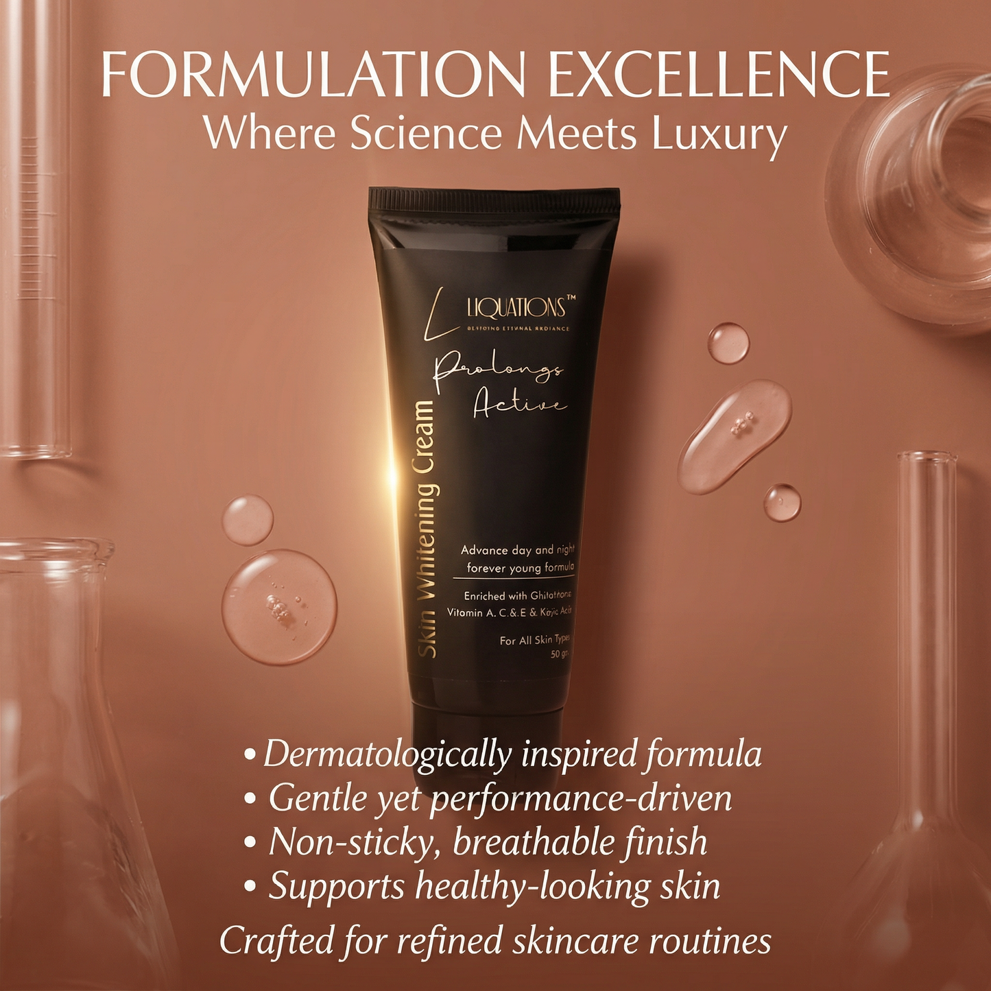 Daily Face Cream For Pigmentation, Dark Spots & Uneven Skin Tone with Glutathione, Kojic Acid & Vitamin C,E,A | For All Skin Types | Men & Women | 50 GM