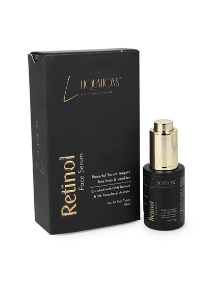 Pore Minimizing & Anti-Aging Face Serum | Night Face Serum | 0.5% Retinol,5% Tocopheryl Acetate (Vitamin E),Niacinamide, Hyaluronic Acid & Allantoin | For Men & Women | All Skin Types |30ml