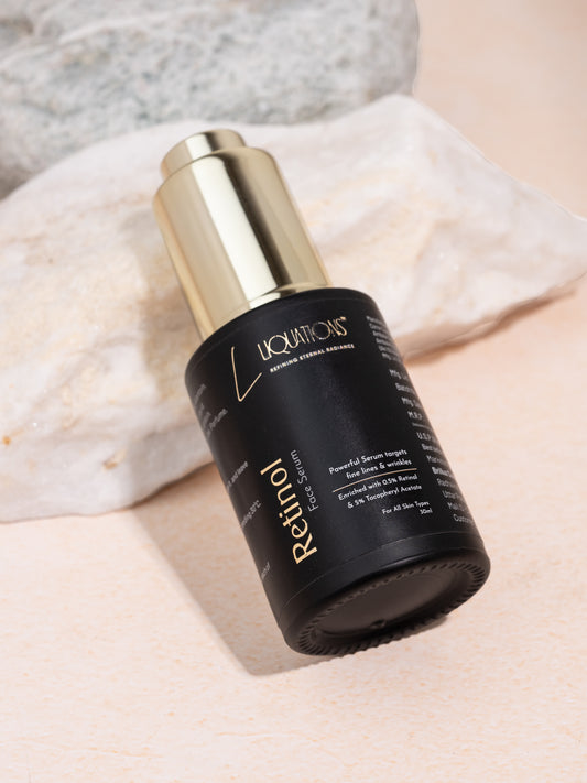 Pore Minimizing & Anti-Aging Face Serum | Night Face Serum | 0.5% Retinol,5% Tocopheryl Acetate (Vitamin E),Niacinamide, Hyaluronic Acid & Allantoin | For Men & Women | All Skin Types |30ml