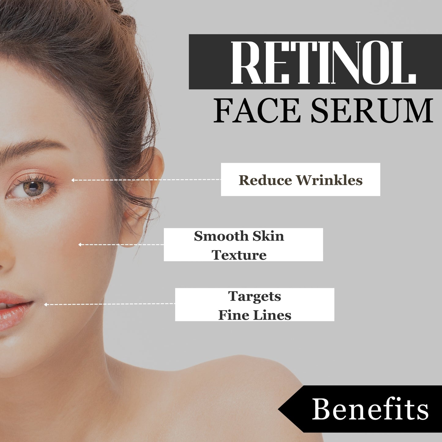Pore Minimizing & Anti-Aging Face Serum | Night Face Serum | 0.5% Retinol,5% Tocopheryl Acetate (Vitamin E),Niacinamide, Hyaluronic Acid & Allantoin | For Men & Women | All Skin Types |30ml