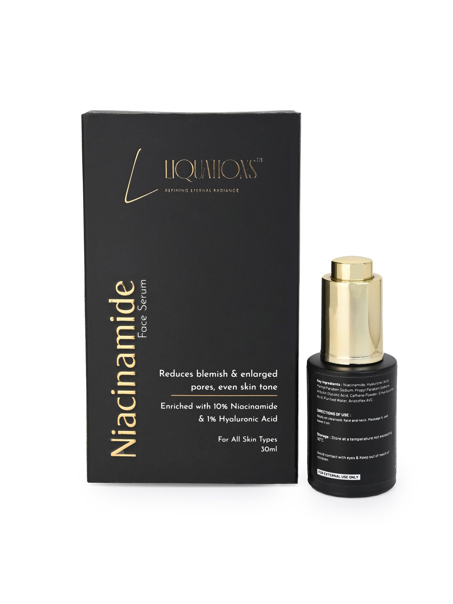 Niacinamide Hyaluronic Acid Serum for Face | Serum for Pigmentation and Dark Spot | For Women & Men | With 10% Niacinamide,1% Hyaluronic & Ethyl Ascorbic Acid | Brightening All Skin Types | 30ML