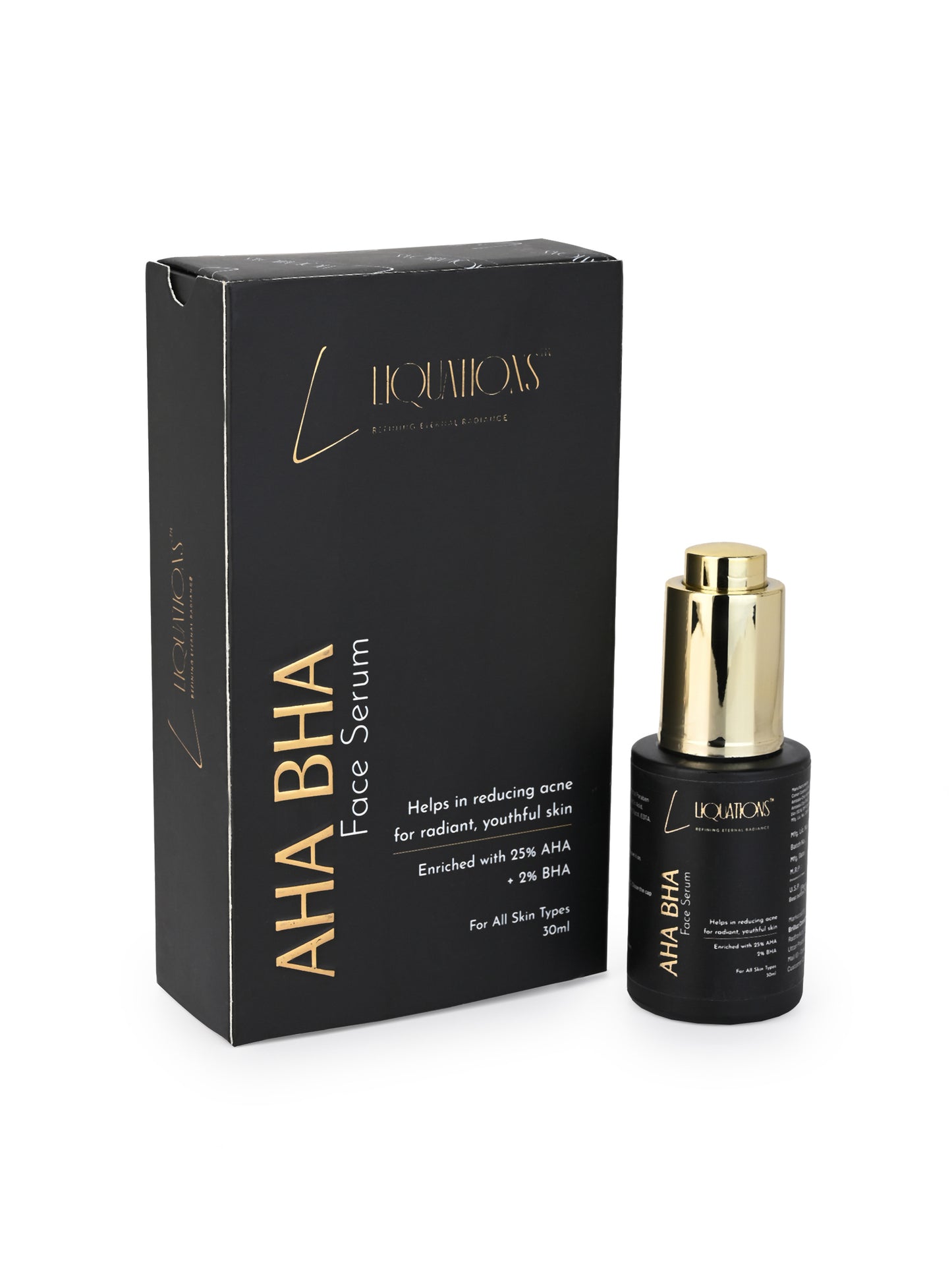 Glycolic Acid Exfoliating Serum for Pigmentation and Dark Spot | AHA BHA Daily Exfoliating Serum | for Women & Men | AHA ( Lactic Acid,Mandelic Acid & Glycolic Acid ) & BHA ( Salicylic Acid ) | 30 ML