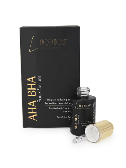 Glycolic Acid Exfoliating Serum for Pigmentation and Dark Spot | AHA BHA Daily Exfoliating Serum | for Women & Men | AHA ( Lactic Acid,Mandelic Acid & Glycolic Acid ) & BHA ( Salicylic Acid ) | 30 ML