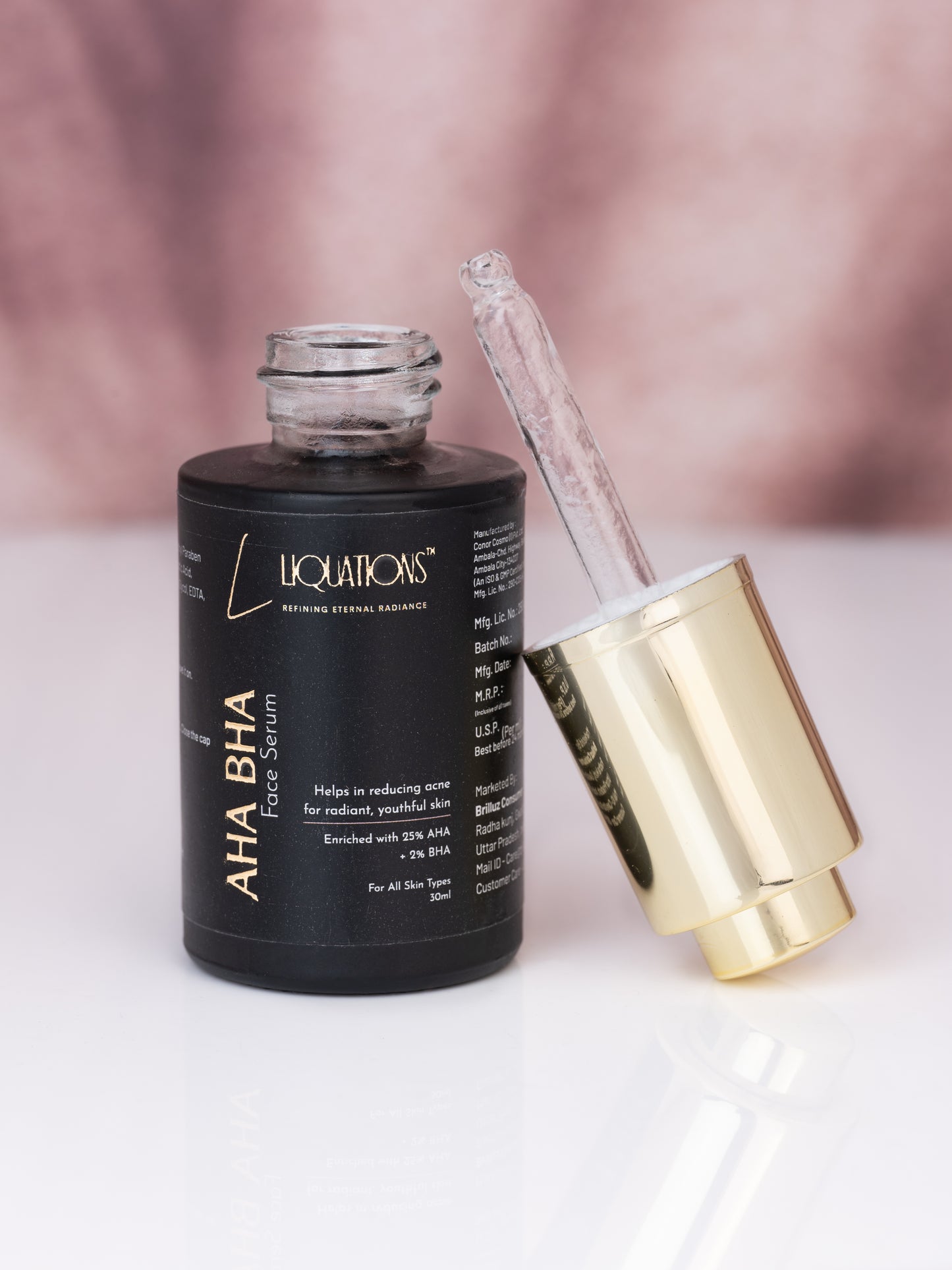 Glycolic Acid Exfoliating Serum for Pigmentation and Dark Spot | AHA BHA Daily Exfoliating Serum | for Women & Men | AHA ( Lactic Acid,Mandelic Acid & Glycolic Acid ) & BHA ( Salicylic Acid ) | 30 ML