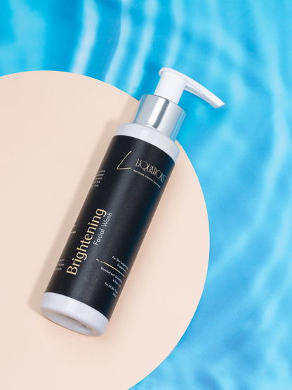 LIQUATIONS Brightening Face Wash With Kojic Acid & Glutathione For Pigmentation & Dark Spots for Glowing Skin | For Men & Women | All Skin Types | 100 ML