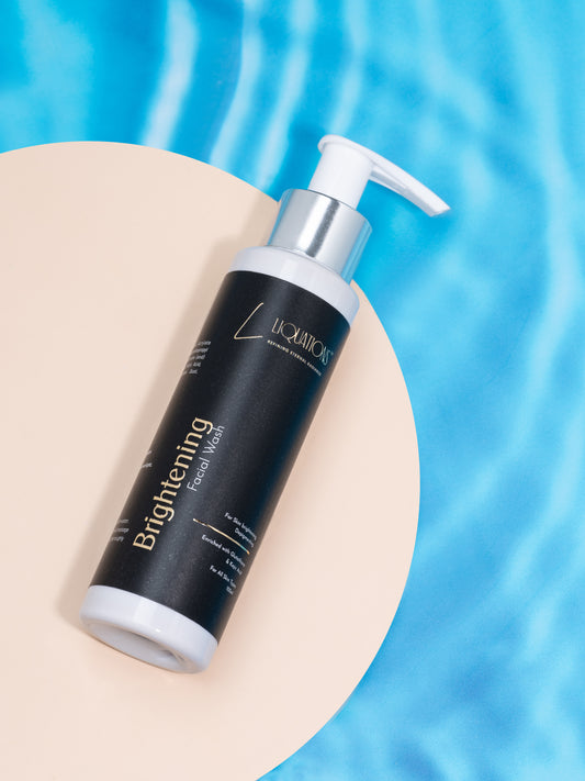 LIQUATIONS Brightening Face Wash With Kojic Acid & Glutathione For Pigmentation & Dark Spots for Glowing Skin | For Men & Women | All Skin Types | 100 ML