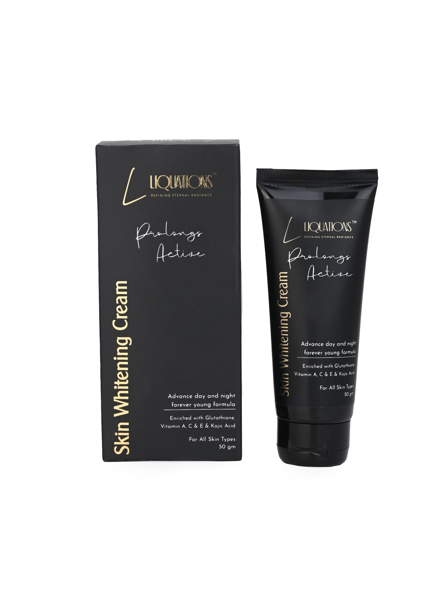 LIQUATIONS Glutathione Kojic Acid Face Cream For Pigmentation with Vitamin C,E,A | Moisturizer for Face Targets Dark Spots & Uneven Skin Tone | For All Skin Types- 50g