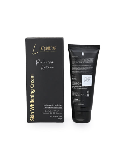 LIQUATIONS Glutathione Kojic Acid Face Cream For Pigmentation with Vitamin C,E,A | Moisturizer for Face Targets Dark Spots & Uneven Skin Tone | For All Skin Types- 50g