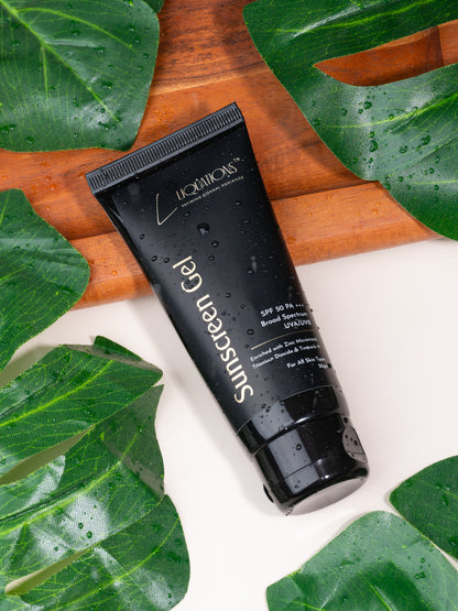 SPF 50 PA+++ Mineral Sunscreen Gel with Micronized Zinc Oxide and Tinosorb M | Broad Spectrum UVA/UVB Protection for Normal | For All Skin Types | 50g