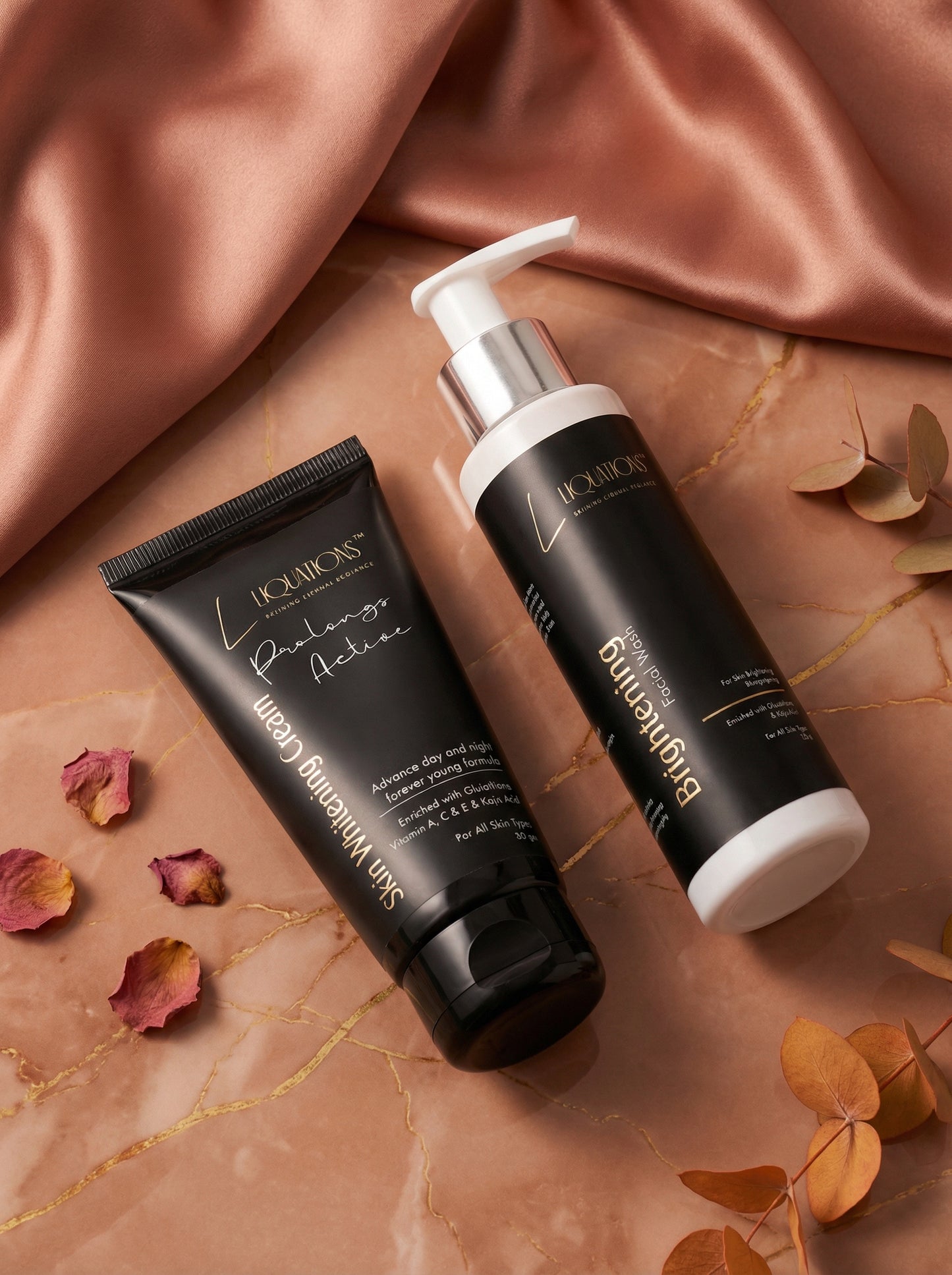 Ultimate Glow Duo – Brightening Face Wash + Face Cream with Kojic Acid & Glutathione for Dark Spots, Pigmentation & Radiant Skin | For Men & Women | All Skin Types