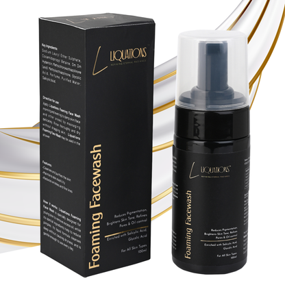 Salicylic Acid Foaming Face Wash with 1% Salicylic & 1% Glycolic Acid (AHA BHA) for Acne-Prone & Oily Skin that Controls Acne or Pimples | 100 ML