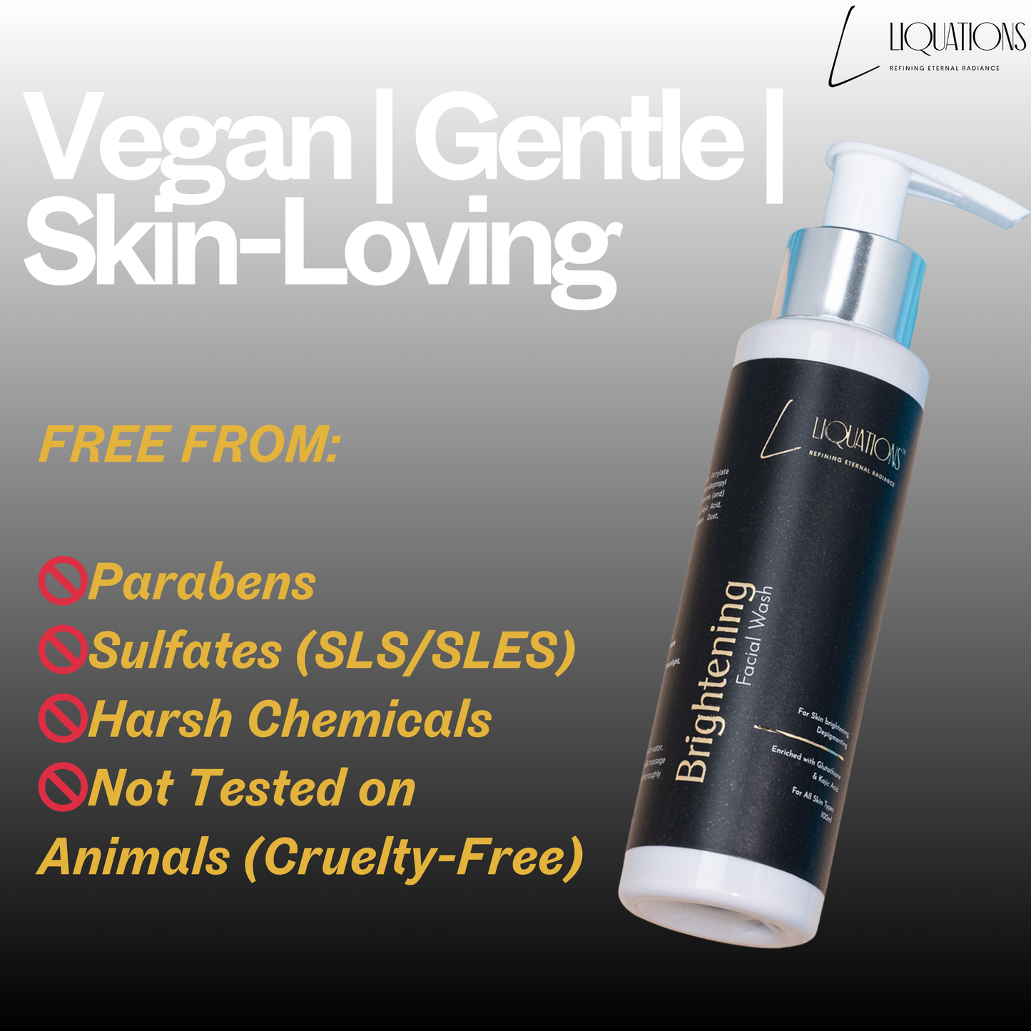 Brightening Face Wash With Kojic Acid & Glutathione For Pigmentation & Dark Spots for Glowing Skin | For Men & Women | All Skin Types | 100 ML