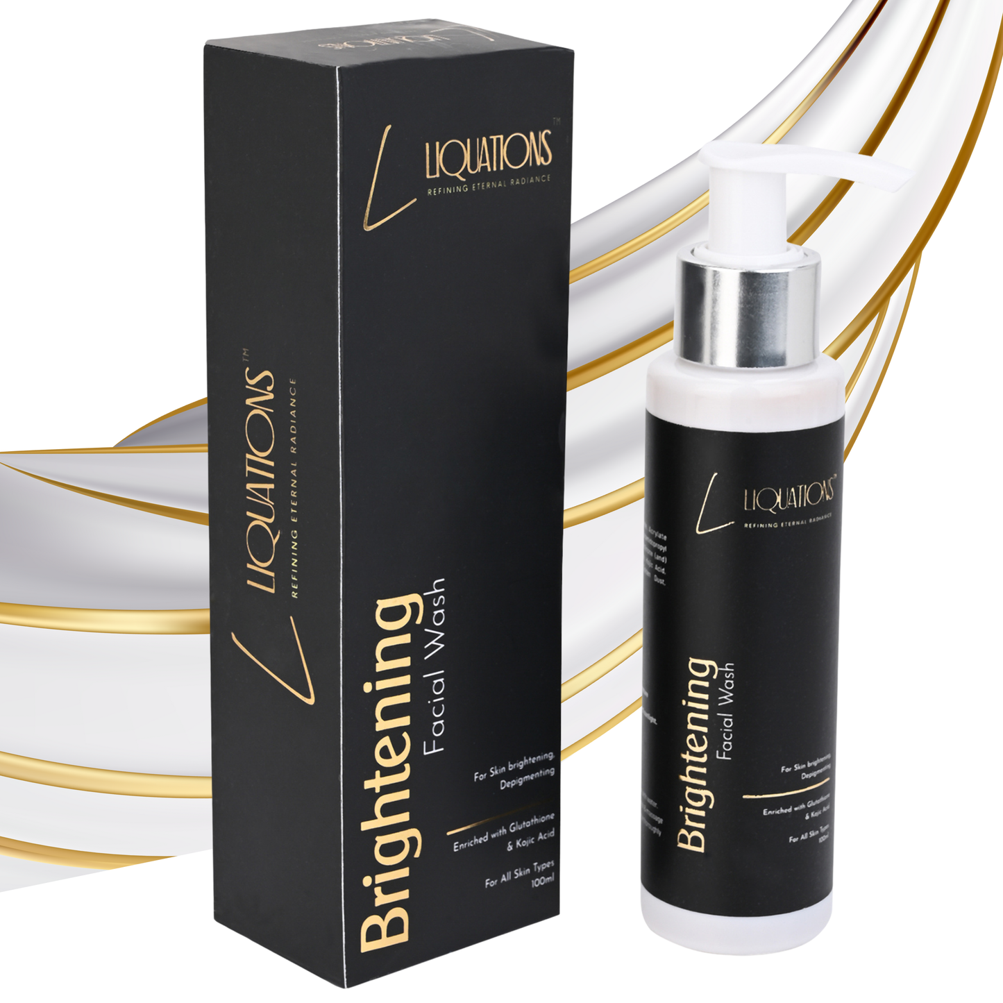 Brightening Face Wash With Kojic Acid & Glutathione For Pigmentation & Dark Spots for Glowing Skin | For Men & Women | All Skin Types | 100 ML