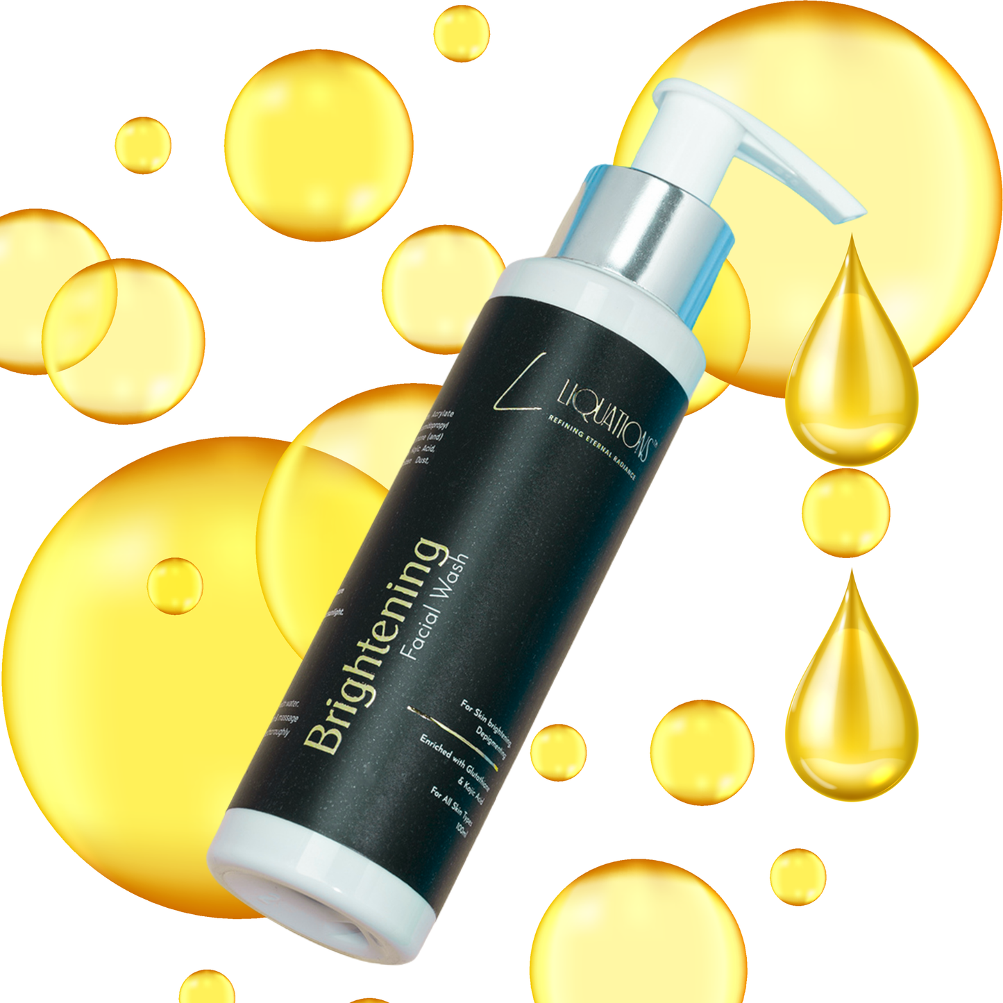 Brightening Face Wash With Kojic Acid & Glutathione For Pigmentation & Dark Spots for Glowing Skin | For Men & Women | All Skin Types | 100 ML
