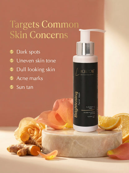 Brightening Face Wash with Kojic Acid & Glutathione for Dark Spots, Pigmentation & Glowing Skin (100 ml)