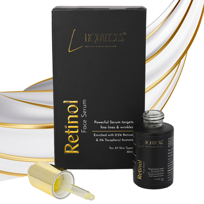 0.5% Retinol Pore Minimizing & Anti-Aging Face Serum with Vitamin E, Niacinamide, Hyaluronic Acid & Allantoin that Reduces Fine Lines & Wrinkles |30ML