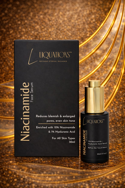 10% Niacinamide,1% Hyaluronic Acid Face Serum with Ethyl Ascorbic Acid | Serum for Pigmentation, Dark Spot & Skin Brightening | All Skin Types | 30ML