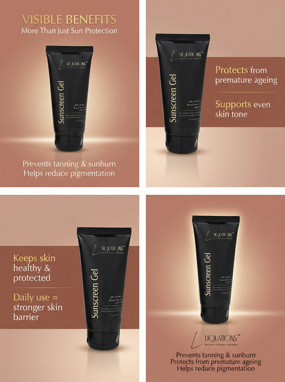 SPF 50 PA+++ Mineral Sunscreen Gel for Face with Zinc Oxide & Tinosorb M | Broad Spectrum UVA/UVB Protection | For All Skin Types | 50g