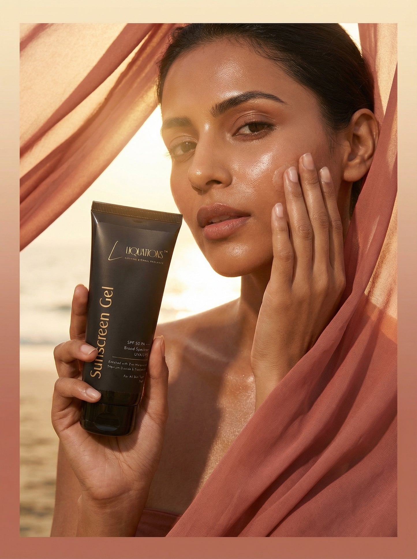 SPF 50 PA+++ Mineral Sunscreen Gel for Face with Zinc Oxide & Tinosorb M | Broad Spectrum UVA/UVB Protection | For All Skin Types | 50g