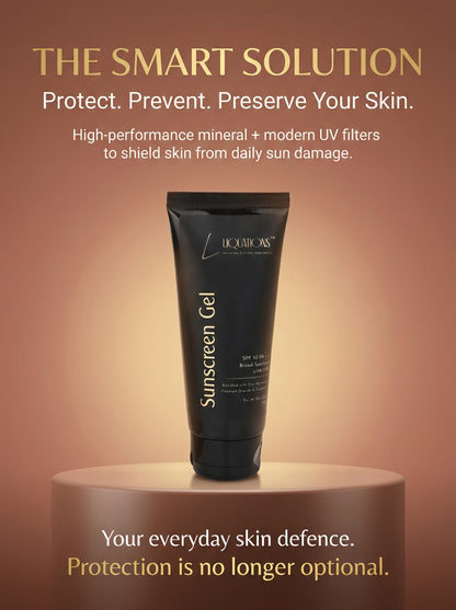 SPF 50 PA+++ Mineral Sunscreen Gel for Face with Zinc Oxide & Tinosorb M | Broad Spectrum UVA/UVB Protection | For All Skin Types | 50g
