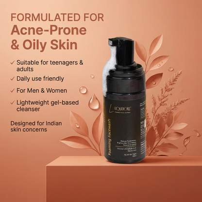 Salicylic Acid Face Wash with 1% Salicylic & 1% Glycolic Acid (AHA + BHA) for Acne-Prone & Oily Skin | Controls Acne, Pimples & Excess Oil | 100 ml