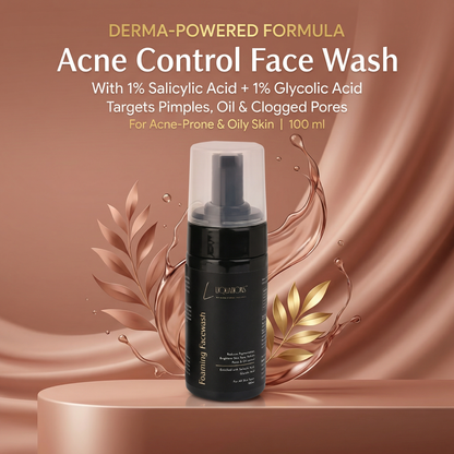 Salicylic Acid Face Wash with 1% Salicylic & 1% Glycolic Acid (AHA + BHA) for Acne-Prone & Oily Skin | Controls Acne, Pimples & Excess Oil | 100 ml