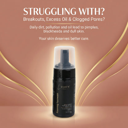 Salicylic Acid Face Wash with 1% Salicylic & 1% Glycolic Acid (AHA + BHA) for Acne-Prone & Oily Skin | Controls Acne, Pimples & Excess Oil | 100 ml