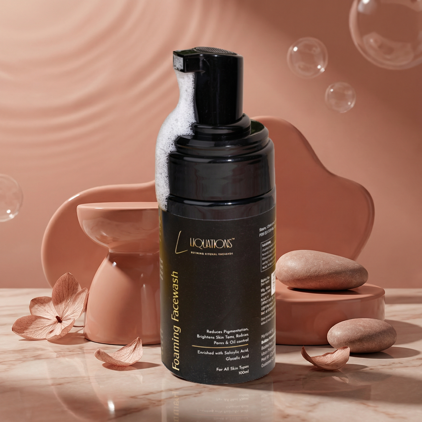 Salicylic Acid Face Wash with 1% Salicylic & 1% Glycolic Acid (AHA + BHA) for Acne-Prone & Oily Skin | Controls Acne, Pimples & Excess Oil | 100 ml