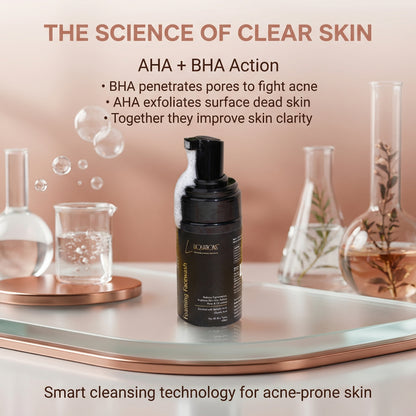 Salicylic Acid Face Wash with 1% Salicylic & 1% Glycolic Acid (AHA + BHA) for Acne-Prone & Oily Skin | Controls Acne, Pimples & Excess Oil | 100 ml