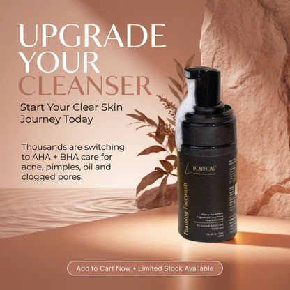 Salicylic Acid Face Wash with 1% Salicylic & 1% Glycolic Acid (AHA + BHA) for Acne-Prone & Oily Skin | Controls Acne, Pimples & Excess Oil | 100 ml