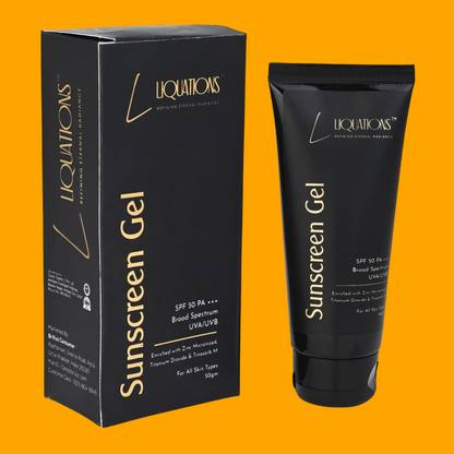 SPF 50 PA+++ Mineral Sunscreen Gel with Micronized Zinc Oxide and Tinosorb M | Broad Spectrum UVA/UVB Protection for Normal | For All Skin Types | 50g